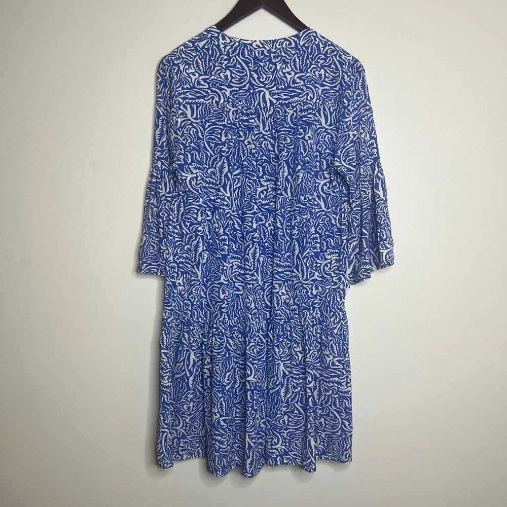 Warm Garden Dress Silk Shift Mini Dress